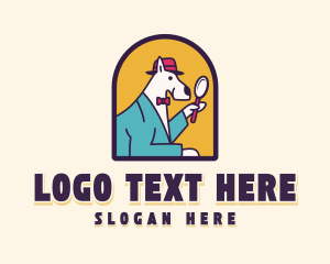 Zoom - Detective Dog Inspector logo design