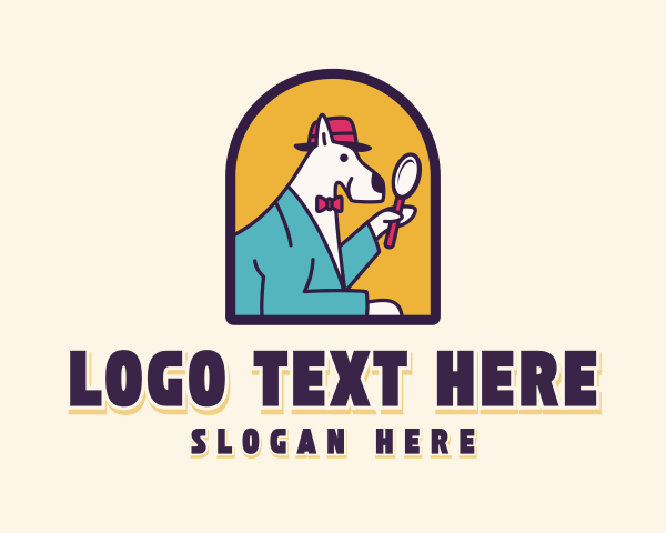 Zoom - Detective Dog Inspector logo design