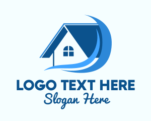 Cleaning - Home Realtor Waves logo design