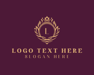Law Firm - Crown Wreath Royalty logo design