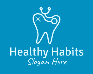 Blue Tooth Stethoscope  logo design