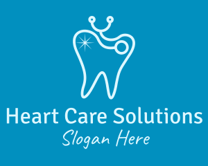 Blue Tooth Stethoscope  logo design