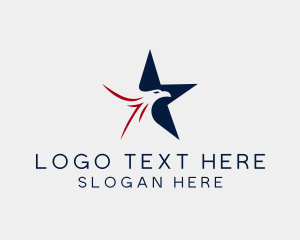 America - Star American Eagle logo design