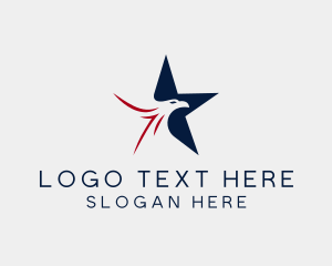 Heritage - Star American Eagle logo design