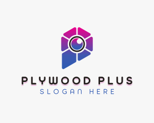 Modern Camera Lens logo design