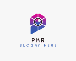 Modern Camera Lens logo design