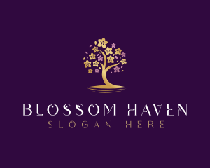 Flower - Botanical Flower Tree logo design