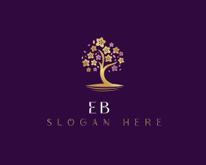 Wedding - Botanical Flower Tree logo design