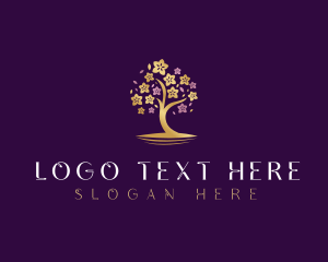 Event - Botanical Flower Tree logo design