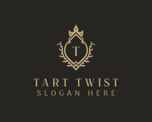 Crown Wreath Hotel logo design