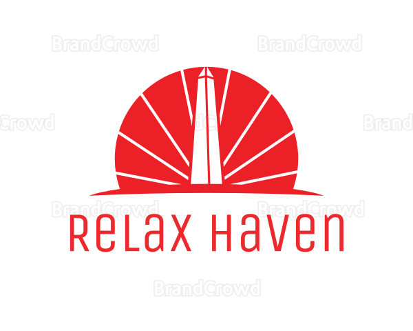 Red Sun Obelisk Logo