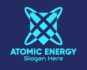 Nuclear - Blue Plasma Shield logo design