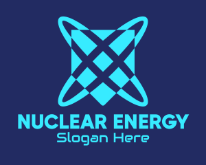 Nuclear - Blue Plasma Shield logo design