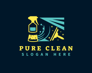 Cleaning Sanitation Maintenance logo design