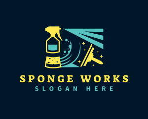 Sponge - Cleaning Sanitation Maintenance logo design