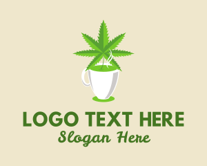 Marijuana - Healthy Herbal Hemp logo design