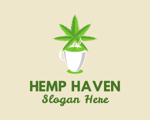 Healthy Herbal Hemp logo design