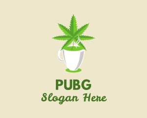 Cup - Healthy Herbal Hemp logo design