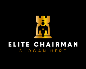 Chairman - Turret Crown Leader logo design