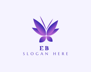 Leaf Butterfly Wings Logo