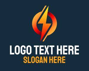 Gadgets - Cryptocurrency Lightning Bolt logo design