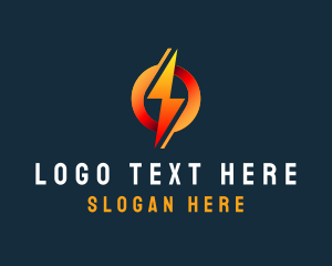 Flash - Lightning Bolt Energy logo design