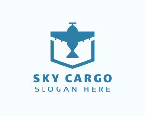 Cargo Plane Transport logo design