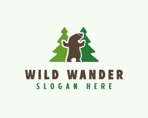 Forest Bear Wildlife  logo design