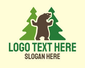 Woodwork - Dancing Bear logo design