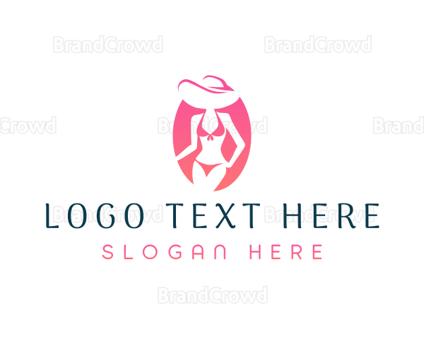 Fashion Bikini Lady Logo