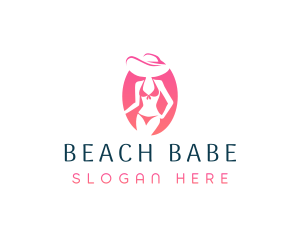 Fashion Bikini Lady logo design