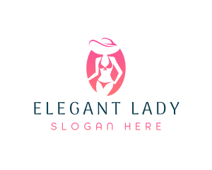 Fashion Bikini Lady logo design