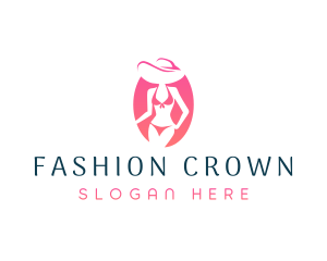 Fashion Bikini Lady logo design