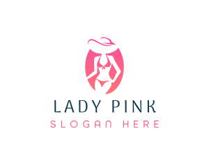 Fashion Bikini Lady logo design