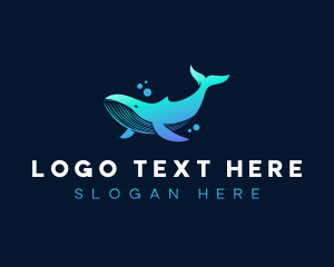 Marine Biology - Whale Marine Underwater logo design