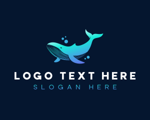 Marine - Whale Marine Underwater logo design