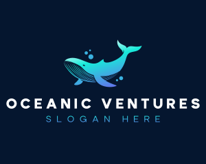 Whale Marine Underwater logo design