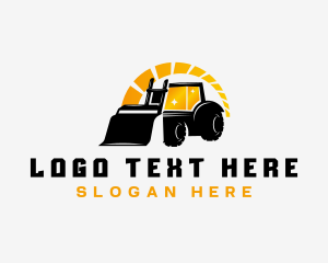 Dozer - Bulldozer Tractor Heavy Equipment logo design