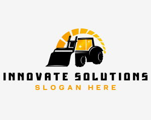 Dozer - Bulldozer Tractor Heavy Equipment logo design