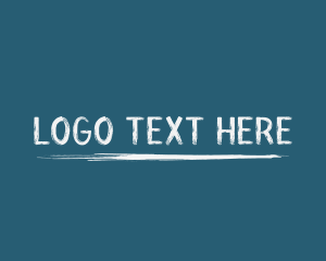 Wordmark - Grunge Handwriting Paint logo design