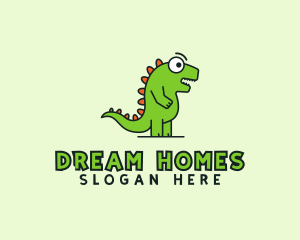 Cute Cartoon Dino Logo