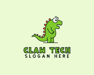 Claw - Cute Cartoon Dino logo design