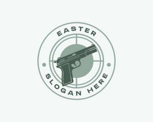 Trigger - Pistol Target Shooting logo design