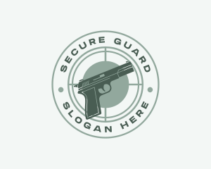 Defense - Pistol Target Shooting logo design