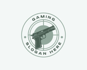 Marksmanship - Pistol Target Shooting logo design