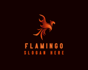 Mythical Blazing Phoenix Logo