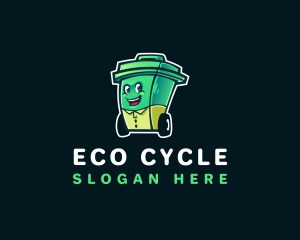 Recycling - Trash Bin Recycling logo design