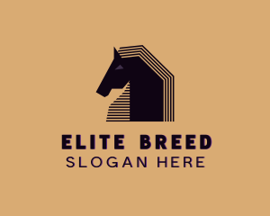 Pony Stallion Animal logo design