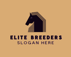 Pony Stallion Animal logo design