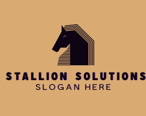 Stallion - Pony Stallion Animal logo design